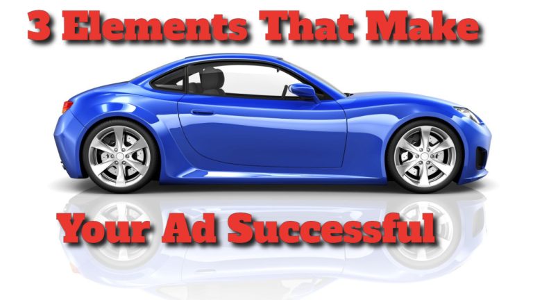 3 Elements that make your ad successful